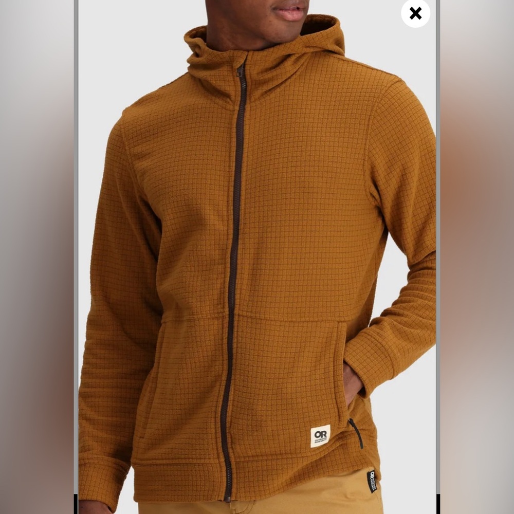 Men’s Mega Trail Mix Fleece Full Zip Hoodie Bronze